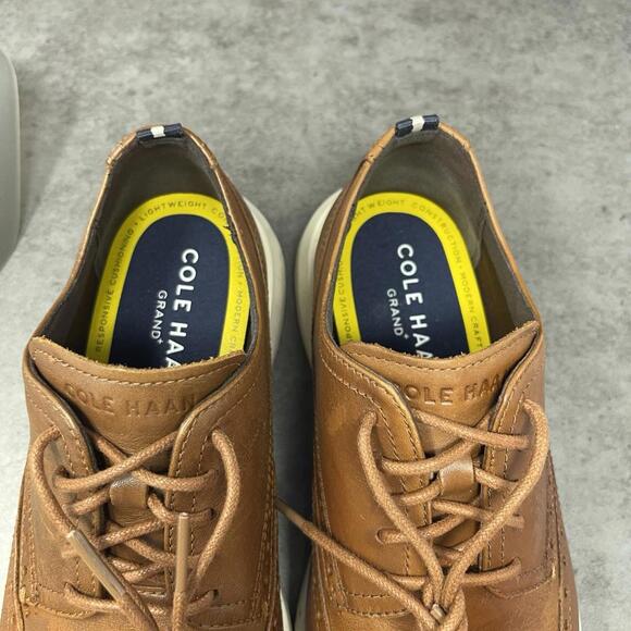 Cole Haan Grand Wing Tip Oxford Shoes Mens Size 9.5 Brown Leather Casual Lace Up main image 10